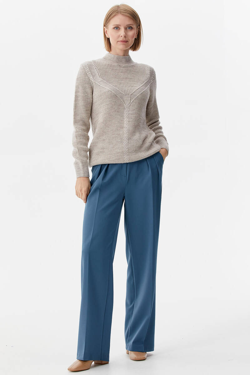 Yarım Balıkçı Triko Kazak - Bej (1) Sementa