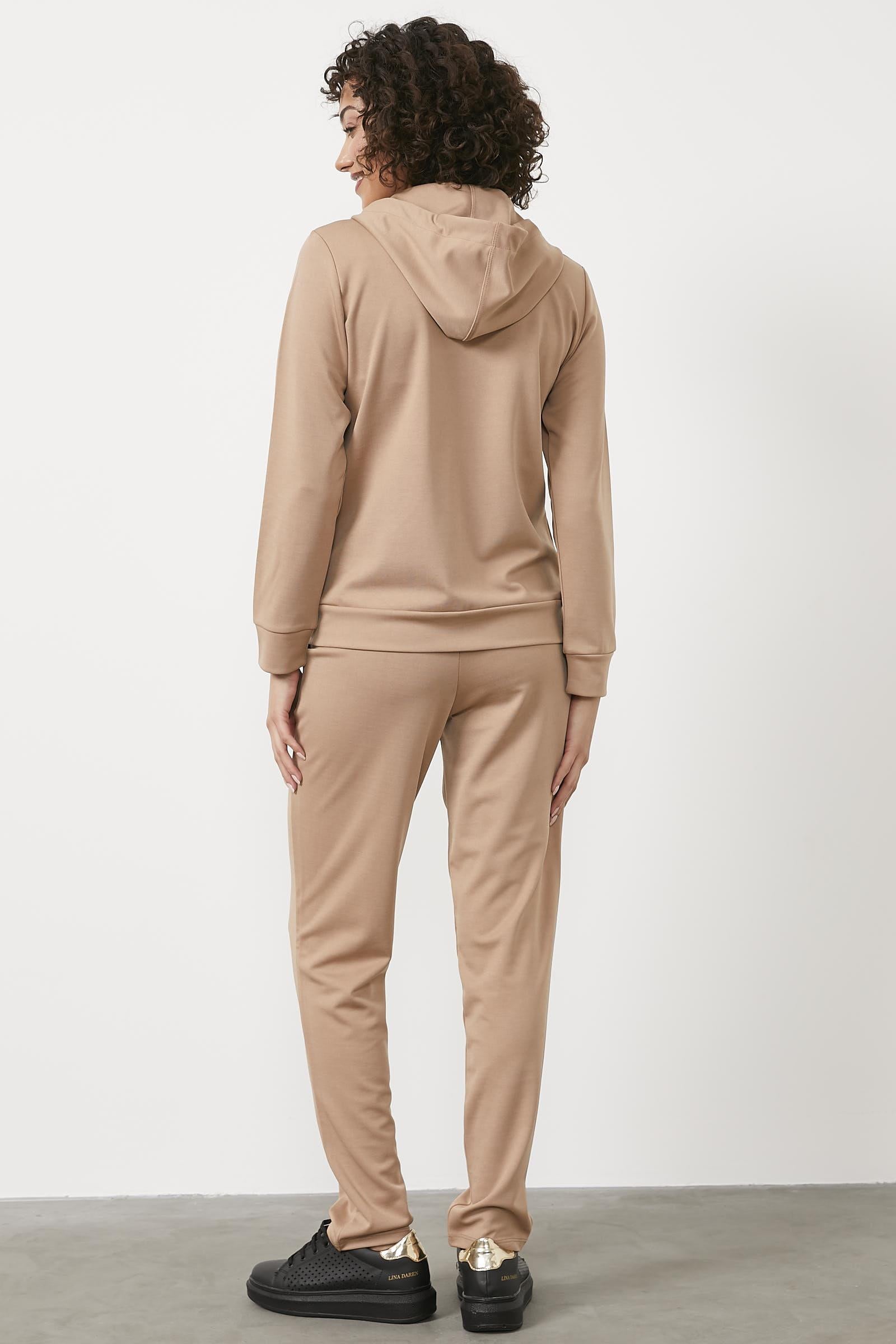 Yıldız Baskı Detaylı Eşofman Takım - Vizon (5) Sementa