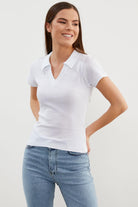 Açık Polo Yaka Basic Tişört - Beyaz (2) Sementa