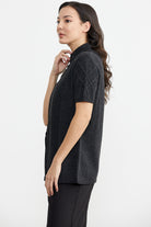 Agraf Detaylı Triko Süveter - Antrasit (4) Sementa