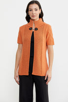 Agraf Detaylı Triko Süveter - Taba (1) Sementa