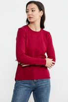 Basic Sıfır Yaka Triko Kazak - Kırmızı (4) Sementa