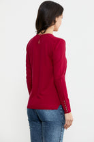 Basic Sıfır Yaka Triko Kazak - Kırmızı (5) Sementa