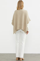 Bol Kesim V Yaka Triko Panço - Bej (6) Sementa