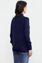 Boncuk Detaylı Triko Kazak - Lacivert (4) Sementa