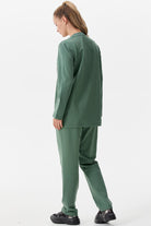 Büyük Beden Fermuarlı Eşofman Takım - Yeşil (7) Sementa