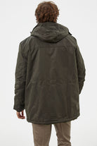 Büyük Beden İçi Pelüş Cepli Mont - Haki (5) Sementa