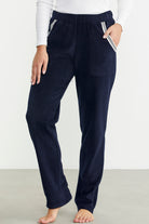 Cep Detaylı Düz Renk Polar Eşofman Altı - Lacivert - Sementa