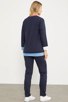 Cep Detaylı Renkli Eşofman Takım - Lacivert (8) Sementa