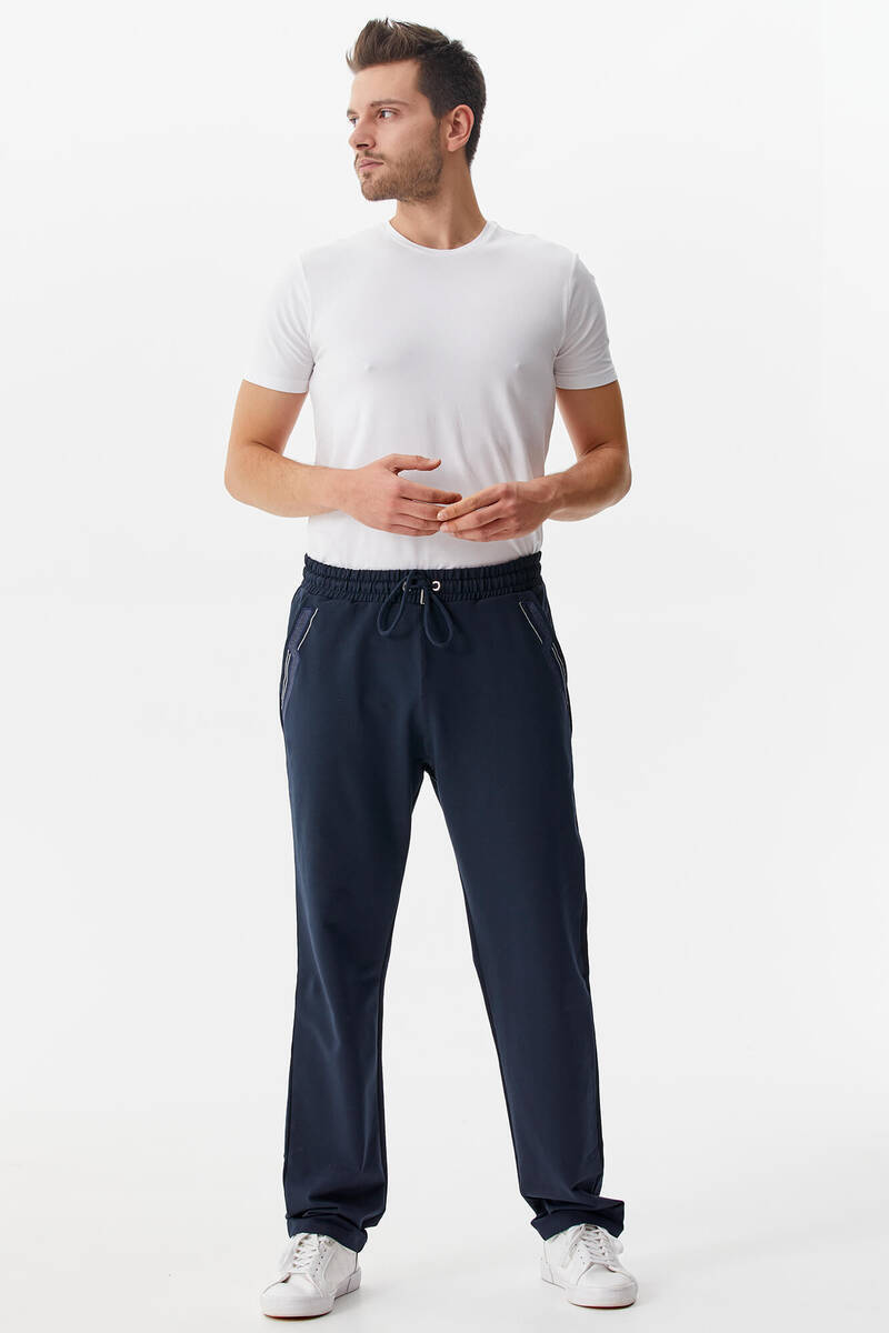 Cep Örme Detaylı Eşofman Altı - Lacivert (1) Sementa