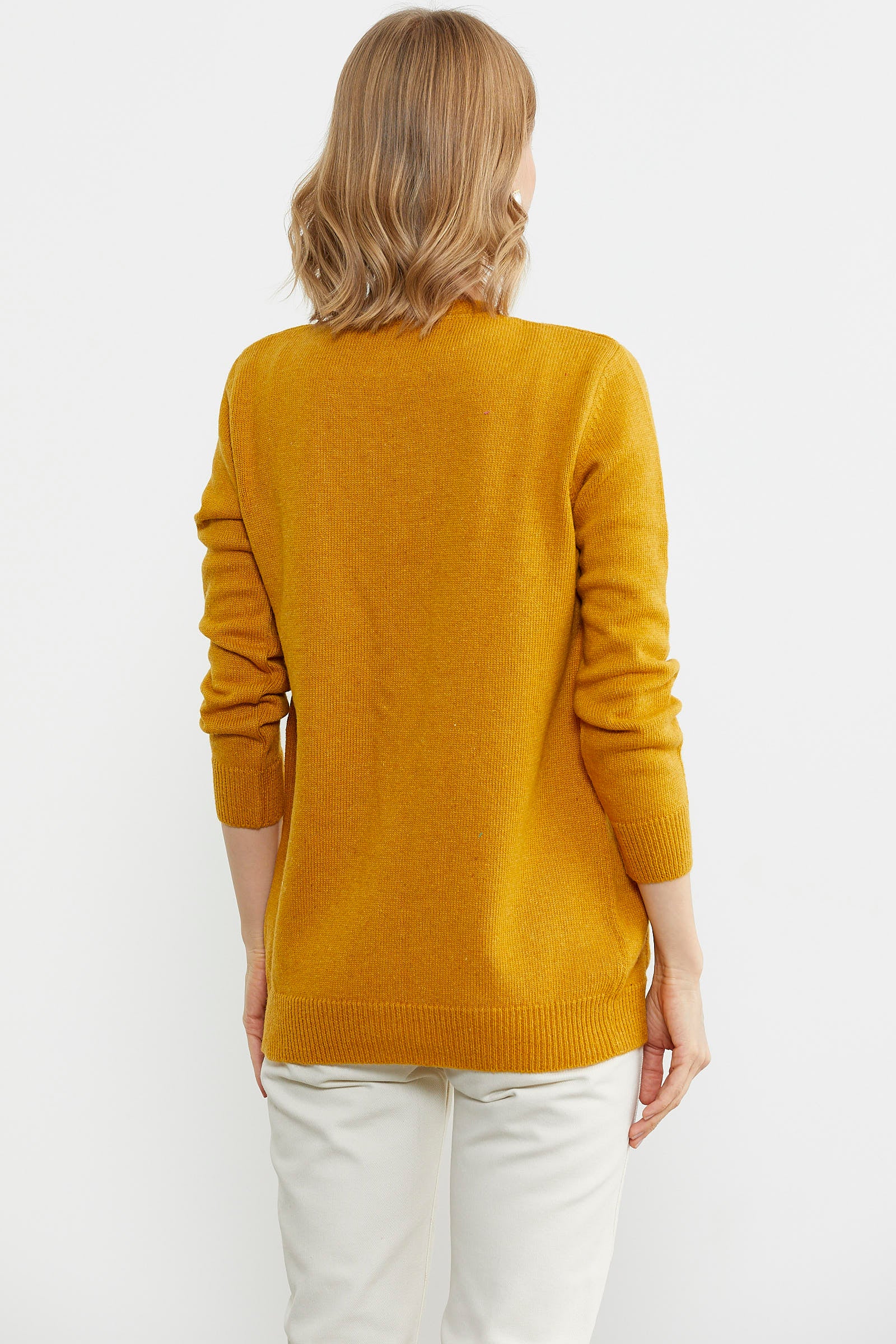 Cepli Basic Yünlü Triko Hırka - Güneş (5) Sementa