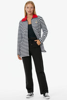 Çizgili Marine Eşofman Takım - Siyah (3) Sementa