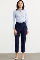 Dar Duble Paça Mevsimlik Kumaş Pantolon - Lacivert (1) Sementa