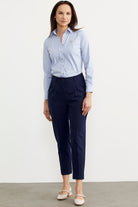 Dar Duble Paça Mevsimlik Kumaş Pantolon - Lacivert (2) Sementa