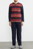 Desenli Yazlık Pijama Takım - Bordo (1) Sementa