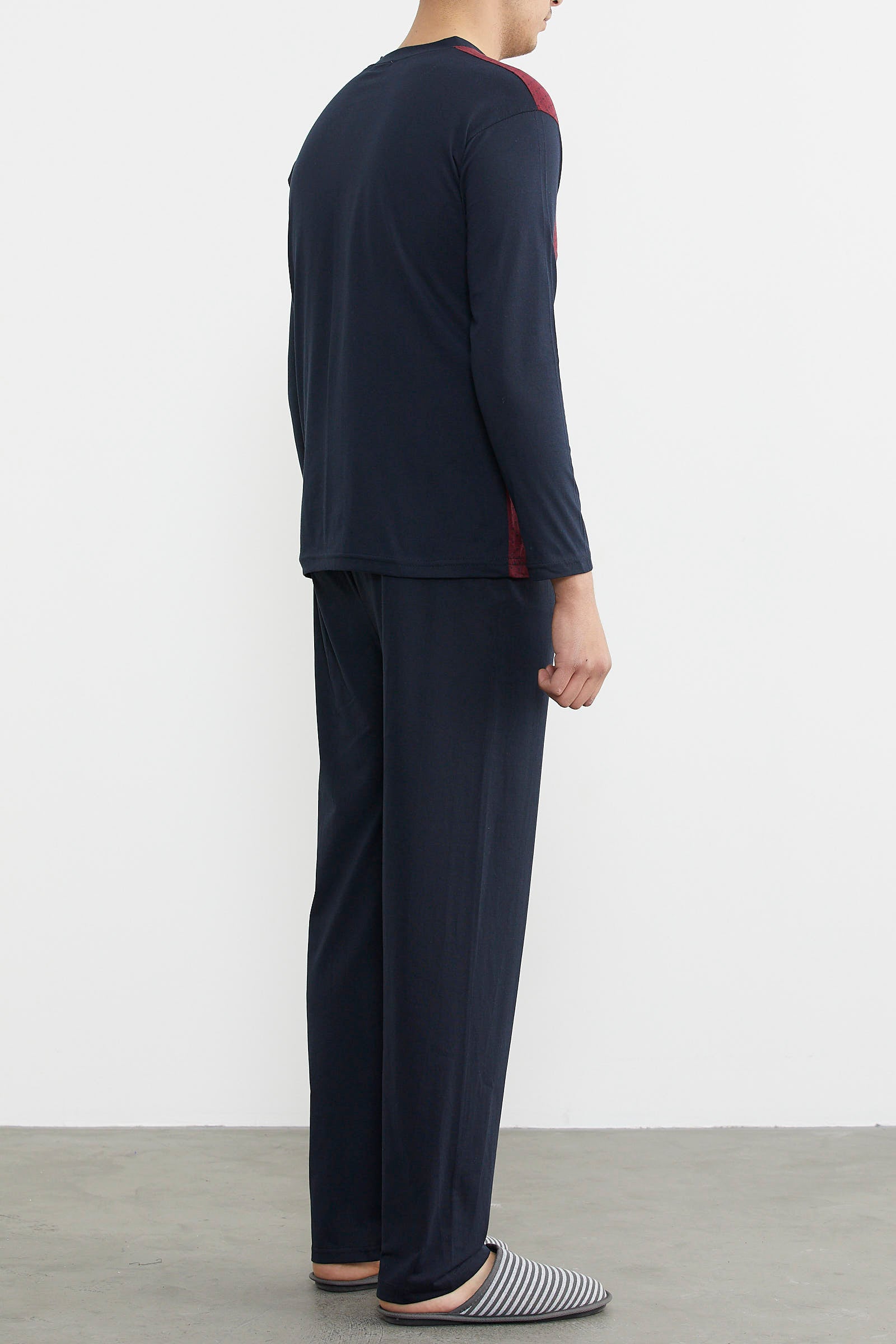 Desenli Yazlık Pijama Takım - Bordo (6) Sementa