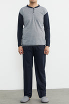 Desenli Yazlık Pijama Takım - Gri (1) Sementa