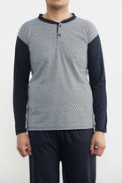 Desenli Yazlık Pijama Takım - Gri (2) Sementa