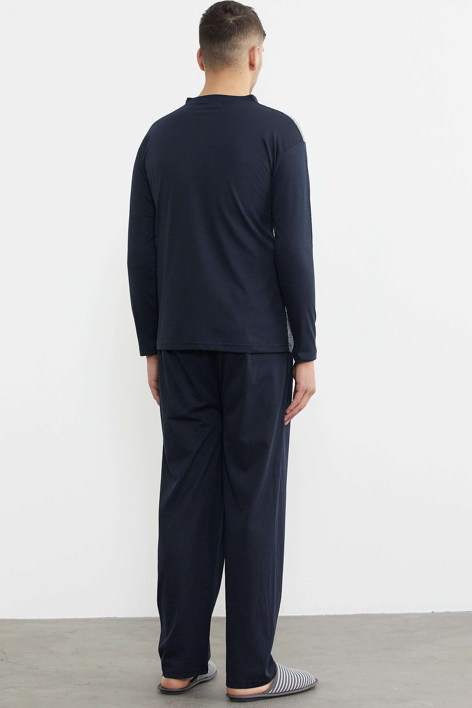 Desenli Yazlık Pijama Takım - Gri (6) Sementa