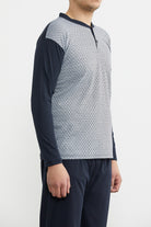 Desenli Yazlık Pijama Takım - Gri (5) Sementa