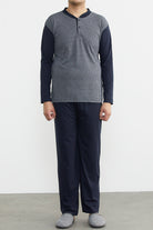 Desenli Yazlık Pijama Takım - Lacivert (1) Sementa