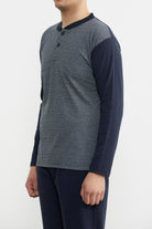 Desenli Yazlık Pijama Takım - Lacivert (3) Sementa