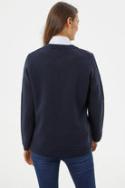 Fermuarlı Kalın Örgü Triko Ceket - Lacivert (5) Sementa