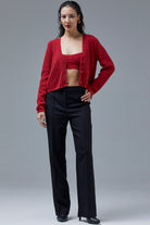 Hırka Atlet İkili Triko Takım - Kırmızı (1) Sementa