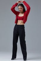 Hırka Atlet İkili Triko Takım - Kırmızı (3) Sementa