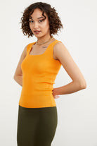 Kalın Askılı Basic Triko Atlet - Oranj (2) Sementa