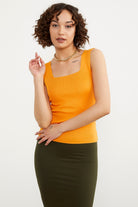 Kalın Askılı Basic Triko Atlet - Oranj (3) Sementa