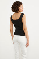 Kalın Askılı Basic Triko Atlet - Siyah (4) Sementa