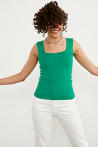 Kalın Askılı Basic Triko Atlet - Yeşil (5) Sementa