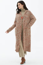 Kapüşonlu Cepli Triko Hırka - Bej (2) Sementa