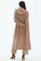 Kapüşonlu Cepli Triko Hırka - Bej (4) Sementa