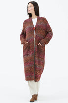 Kapüşonlu Cepli Triko Hırka - Kırmızı (4) Sementa