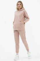 Kapüşonlu Oversize Sweat - Bej (3) Sementa