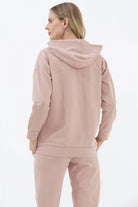 Kapüşonlu Oversize Sweat - Bej (4) Sementa