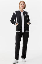 Metal Fermuarlı Blok Renk Eşofman Takım - Siyah (1) Sementa