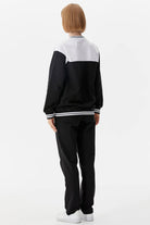 Metal Fermuarlı Blok Renk Eşofman Takım - Siyah (6) Sementa