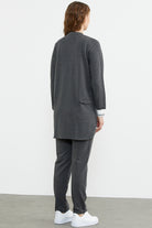 Neon Kombinli Rahat Kalıp Tunik Eşofman Takım - Antrasit (7) Sementa