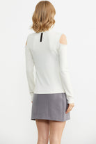 Omuzları Açık Triko Kazak - Kemik (4) Sementa