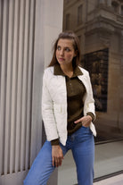 Patlı Polo Yaka Düğmeli Triko Kazak - Haki - Sementa