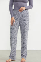 Polar Desenli Kışlık Tek Alt - Füme - Sementa