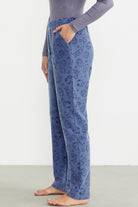 Polar Desenli Kışlık Tek Alt - Indigo - Sementa