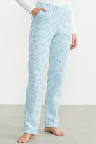 Polar Desenli Kışlık Tek Alt - Mavi - Sementa