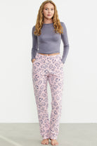 Polar Desenli Kışlık Tek Alt - Pembe - Sementa