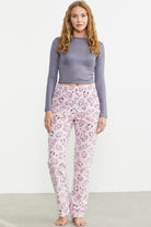 Polar Desenli Kışlık Tek Alt - Pembe - Sementa