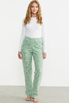 Polar Desenli Kışlık Tek Alt - Yeşil - Sementa