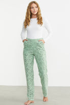 Polar Desenli Kışlık Tek Alt - Yeşil - Sementa